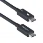 StarTech.com cavo Thunderbolt 5 2.6ft (80cm), 80 Gbit/s/fino a 120 Gbit/s, 240 W PD, 8K 60 Hz, cavo Thunderbolt certificato – compatibile con Thunderbolt 4/USB4/USB-C