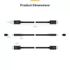 StarTech.com cavo Thunderbolt 5 2.6ft (80cm), 80 Gbit/s/fino a 120 Gbit/s, 240 W PD, 8K 60 Hz, cavo Thunderbolt certificato – compatibile con Thunderbolt 4/USB4/USB-C