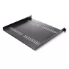 StarTech.com ripiano rack server 1U – vassoio a sbalzo universale ventilato per rack e armadio apparecchiature di rete 19 pollici – acciaio ad alta portata – capacità 44lb/20kg – ripiano profondo 16 pollici, nero