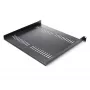StarTech.com ripiano rack server 1U – vassoio a sbalzo universale ventilato per rack e armadio apparecchiature di rete 19 pollici – acciaio ad alta portata – capacità 44lb/20kg – ripiano profondo 16 pollici, nero
