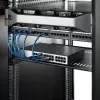 StarTech.com ripiano rack server 1U – vassoio a sbalzo universale ventilato per rack e armadio apparecchiature di rete 19 pollici – acciaio ad alta portata – capacità 44lb/20kg – ripiano profondo 16 pollici, nero