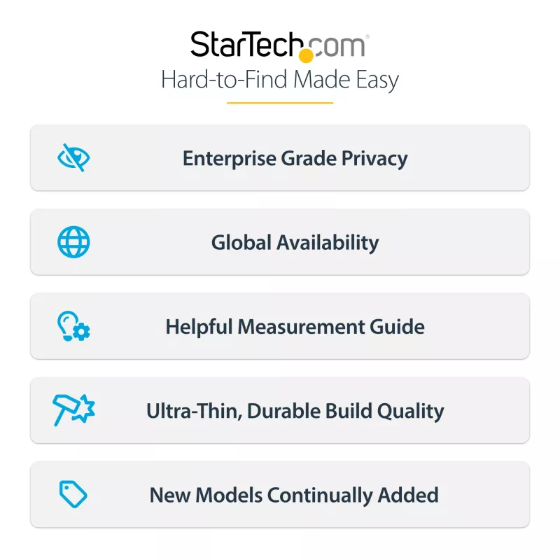 StarTech.com pellicola privacy 4 vie per iPad Pro 12,9 pollici, 3ª gen. e successivi, per orientamento verticale/orizzontale, touch, angolo di visuale +/- 30°, blocca fino al 51 % della luce blu, opaca