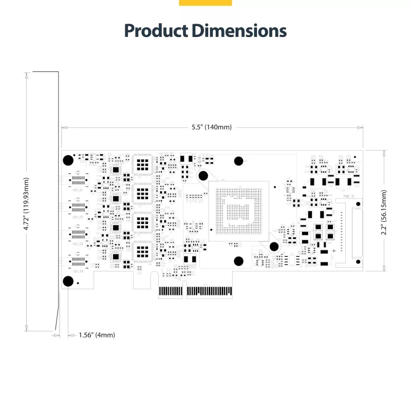 StarTech.com scheda PCIe USB Type-C 4 porte, USB 3.2 10Gbps, scheda di espansione USB-C PCI Express, 4 controller USB indipendenti, Windows/Linux/macOS, conforme TAA