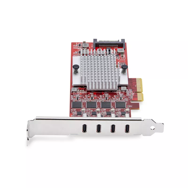 StarTech.com scheda PCIe USB Type-C 4 porte, USB 3.2 10Gbps, scheda di espansione USB-C PCI Express, 4 controller USB indipendenti, Windows/Linux/macOS, conforme TAA