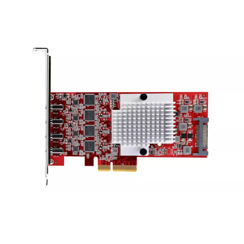 StarTech.com scheda PCIe USB Type-C 4 porte, USB 3.2 10Gbps, scheda di espansione USB-C PCI Express, 4 controller USB indipendenti, Windows/Linux/macOS, conforme TAA