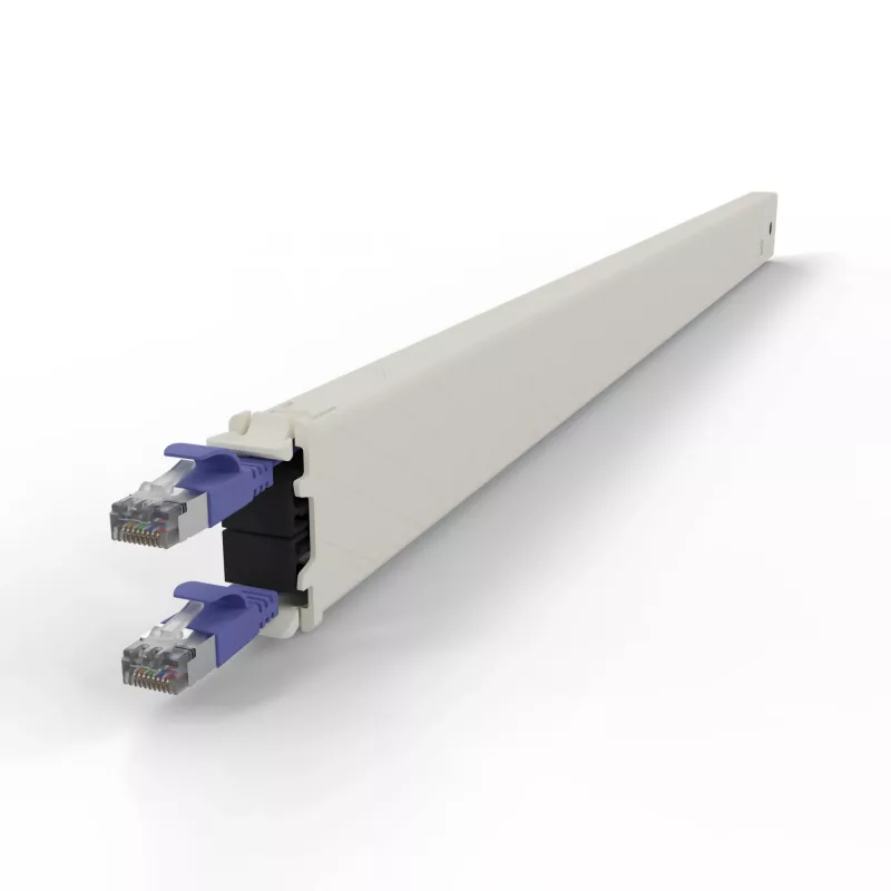 PATCHBOX.one / cassetta / 30HE / STP / viola, 1,8 m, Cat6a, U/FTP (STP), RJ-45, RJ-45, viola
