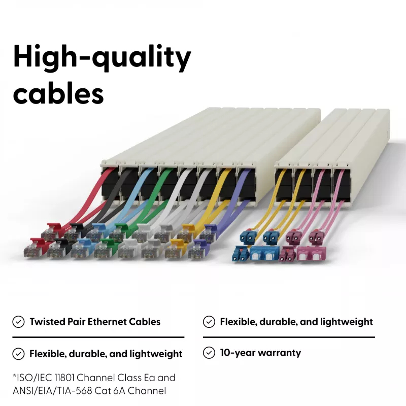 PATCHBOX patchbox.one cassetta in fibra ottica 46RU OS2, LC-SC, 2,5 m