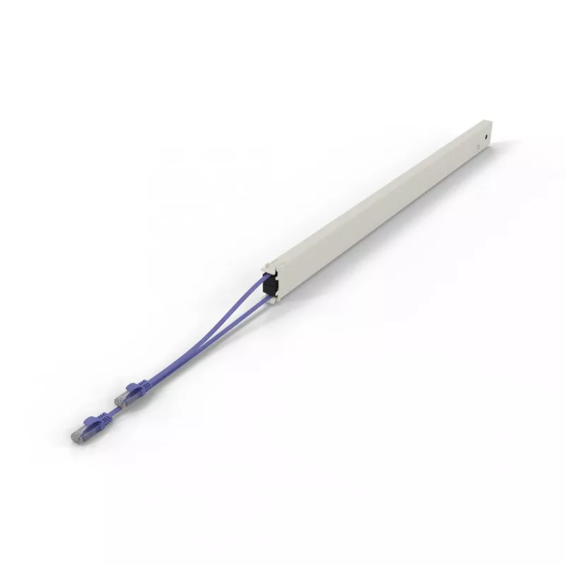 PATCHBOX patchbox.one CONE46UTPVI cassetta per cavo patch retrattile, 46RU, Cat6a, UTP, viola