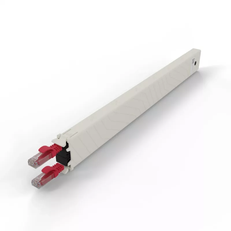 PATCHBOX .one CONEX8UTPRD 8RU Cat6a UTP cassetta in rame retrattile, rossa