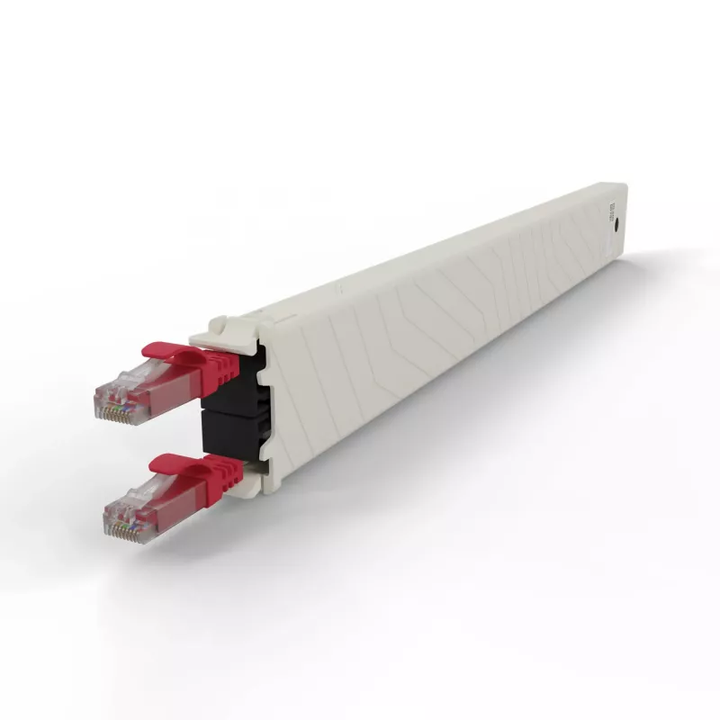 PATCHBOX .one CONEX8UTPRD 8RU Cat6a UTP cassetta in rame retrattile, rossa