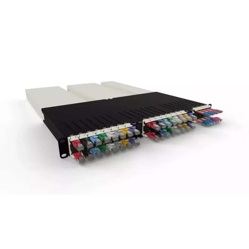PATCHBOX .one CONEX8UTPSL 8RU Cat6a UTP cassetta in rame retrattile