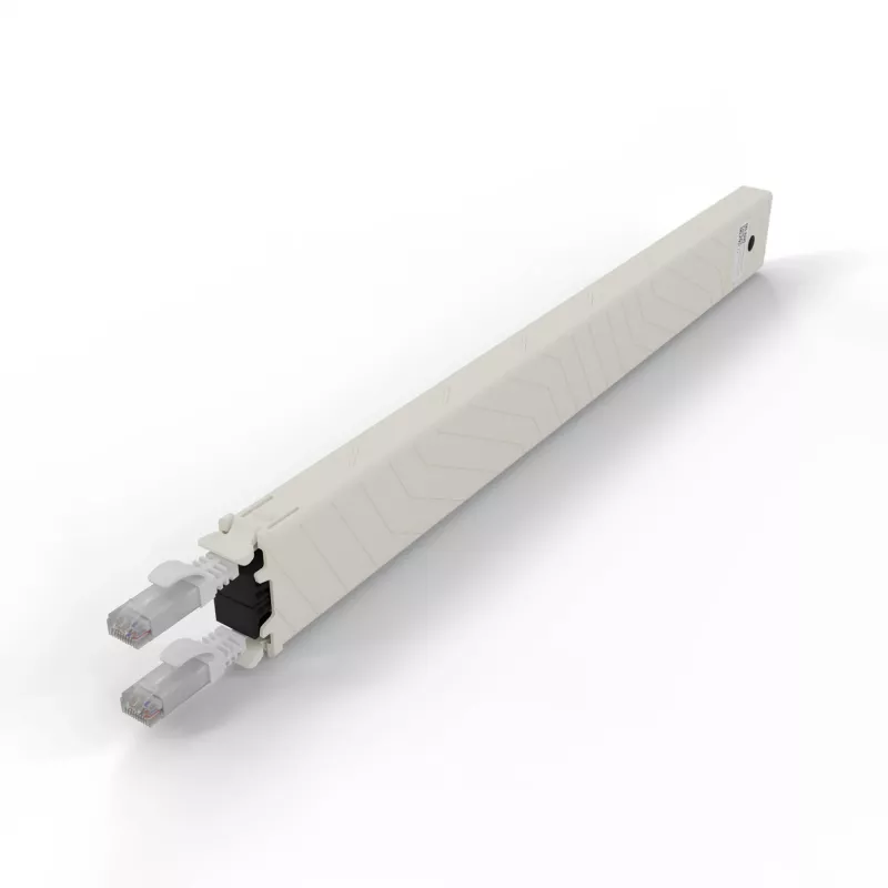 PATCHBOX .one CONEX8UTPWH 8RU Cat6a UTP cassetta in rame retrattile, bianca