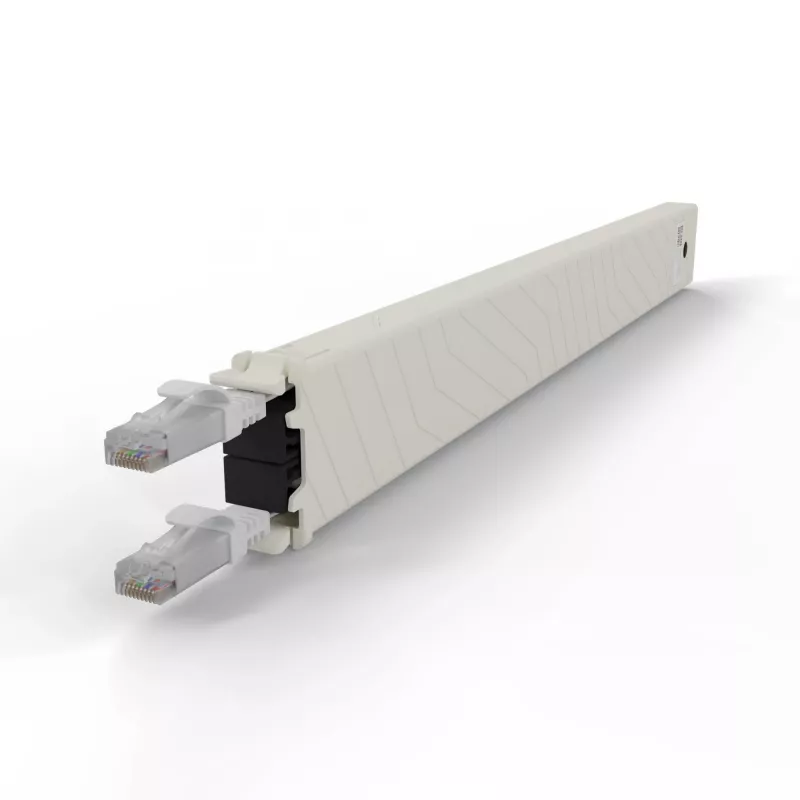 PATCHBOX .one CONEX8UTPWH 8RU Cat6a UTP cassetta in rame retrattile, bianca