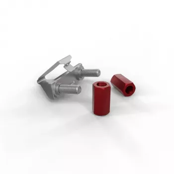Viti e dadi PATCHBOX dvmnt50RD M6 alluminio acciaio 50 pz.