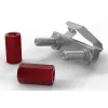 Viti e dadi PATCHBOX dvmnt50RD M6 alluminio acciaio 50 pz.