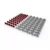 Viti e dadi PATCHBOX dvmnt50RD M6 alluminio acciaio 50 pz.