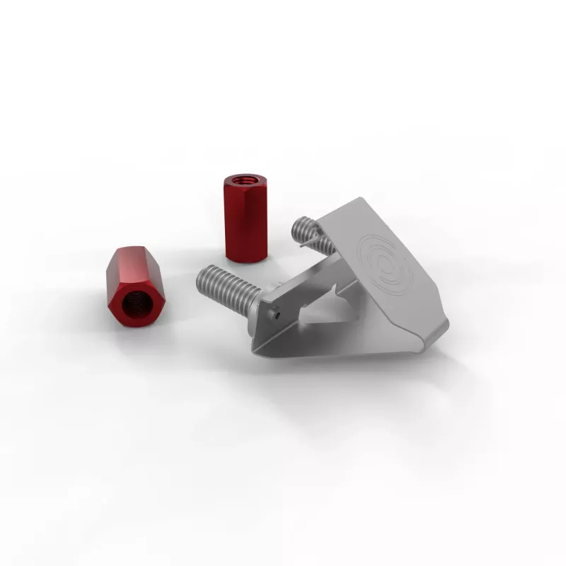 Viti e dadi PATCHBOX dvmnt50RD M6 alluminio acciaio 50 pz.