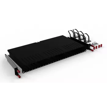 Pannello di gestione cavi PATCHBOX One PONEFRAME 19 pollici nero