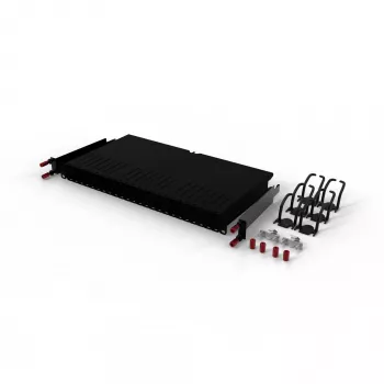 Pannello di gestione cavi PATCHBOX One PONEFRAME 19 pollici nero