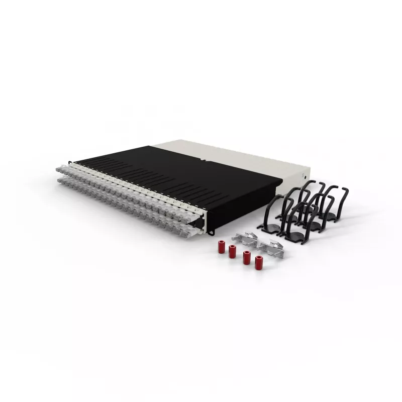 PATCHBOX .one PONEX8STPWH 8RU Cat6a U/FTP sistema di cavi patch retrattili, 0,8 m, RJ-45, 10 Gbit/s, PoE, 24 cassette, bianco