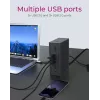 ICY BOX IB-DK2262AC con filo USB 3.2 Gen 1 (3.1 Gen 1) Type-C antracite