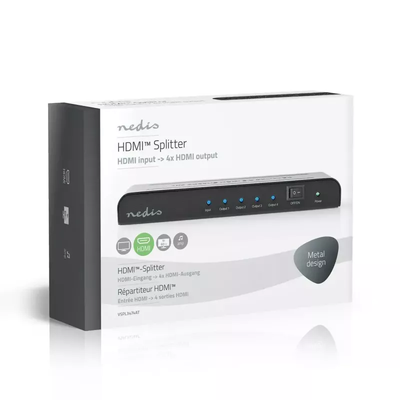 Splitter video Nedis VSPL3474AT