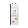 Cavo per cellulare Nedis CCTB39300AL10 alluminio 1 m USB A Lightning