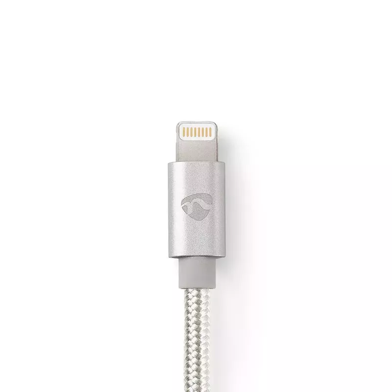 Cavo per telefono cellulare Nedis CCTB39300AL30 alluminio 3 m USB A Lightning