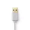 Cavo per telefono cellulare Nedis CCTB39300AL30 alluminio 3 m USB A Lightning