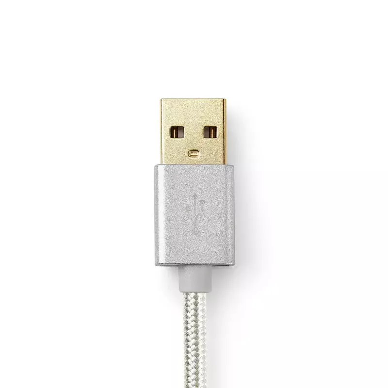 Cavo per telefono cellulare Nedis CCTB39300AL30 alluminio 3 m USB A Lightning