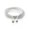 Cavo Lightning Nedis CCTB39650AL10 1 m alluminio USB C