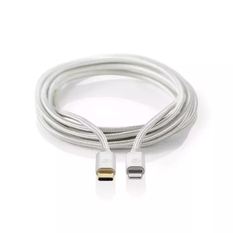 Cavo Lightning Nedis CCTB39650AL10 1 m alluminio USB C