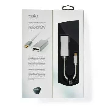Adattatore per cavo video Nedis CCTB64450AL02 0,2 m USB Type-C DisplayPort