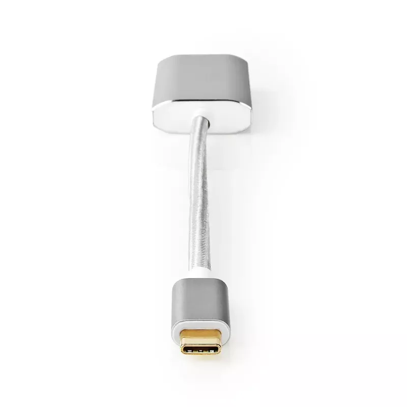Adattatore per cavo video Nedis CCTB64480AL02 0,2 m USB Type-C DisplayPort argento