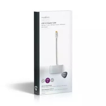 Dock per laptop Nedis CCTB64760AL02 alluminio cavo 0,2 m 5 Mbit/s