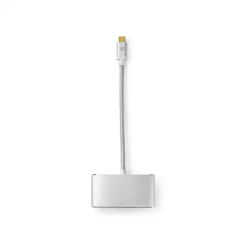Dock per laptop Nedis CCTB64760AL02 alluminio cavo 0,2 m 5 Mbit/s