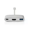 Dock per laptop Nedis CCTB64765AL02 argento 5 Gbit/s