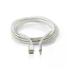Cavo audio Nedis CCTB65940AL10 1 m USB-C a 3,5 mm alluminio