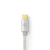 Cavo audio Nedis CCTB65940AL10 1 m USB-C a 3,5 mm alluminio
