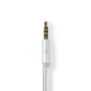 Cavo audio Nedis CCTB65940AL10 1 m USB-C a 3,5 mm alluminio