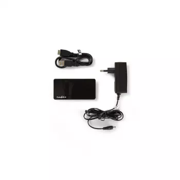 Hub USB Nedis UHUBU3420BK USB 3.2 Gen 1 Micro-B nero