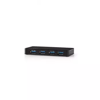 Hub USB Nedis UHUBU3420BK USB 3.2 Gen 1 Micro-B nero