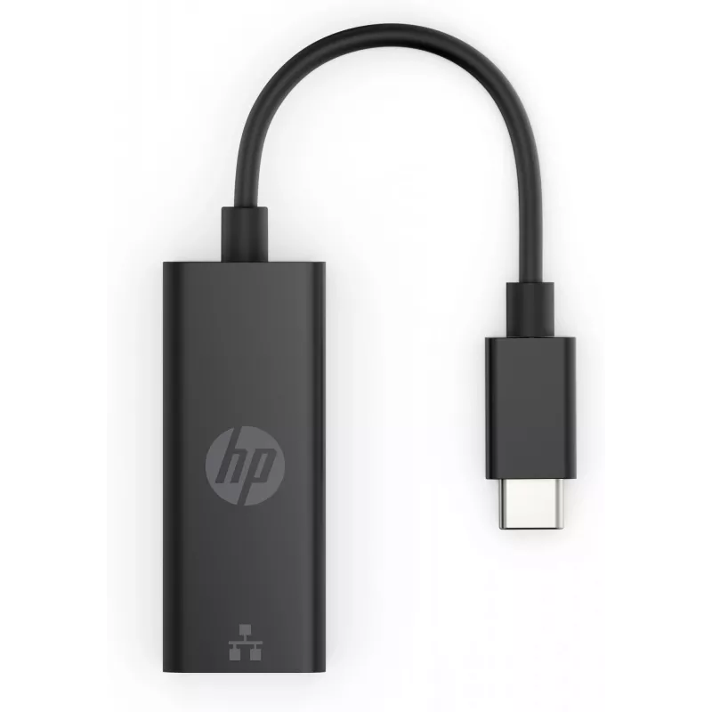 HP adattatore USB-C a RJ45 G2, con filo, USB Type-C, nero, Cina, casa, Windows 10, Windows 11