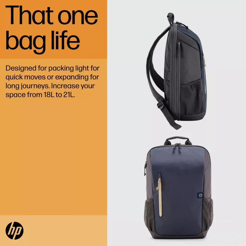 HP Travel 18 litri 15.6 Blue Night zaino per laptop, zaino, 510 g
