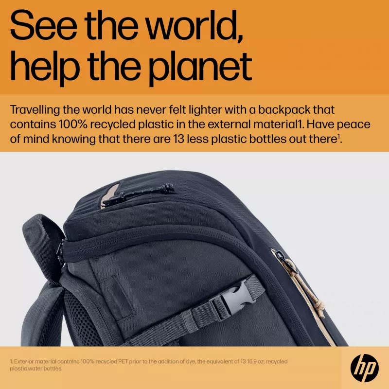 HP Travel 25 litri 15.6 blu zaino per laptop dimensione massima schermo 39,6 cm peso 860 g