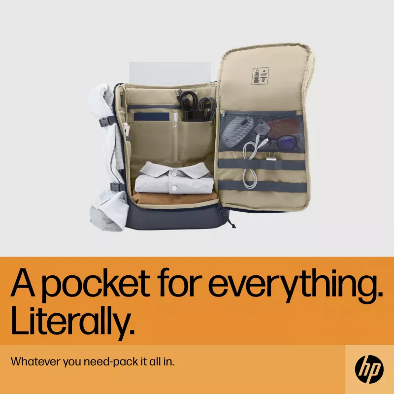 HP Travel 25 litri 15.6 blu zaino per laptop dimensione massima schermo 39,6 cm peso 860 g