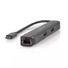 Nedis CCBW64230AT02 adattatore multiporta USB-C 6 in 1, USB 3.2 Gen 1, HDMI, RJ45, 2x USB-A, 2x USB-C, 5 Gbps, grigio