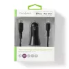Nedis CCPDL20W111BK caricabatterie da auto 20W, 1x USB-C, cavo Lightning 8 pin, nero