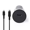 Nedis CCPDL20W111BK caricabatterie da auto 20W, 1x USB-C, cavo Lightning 8 pin, nero