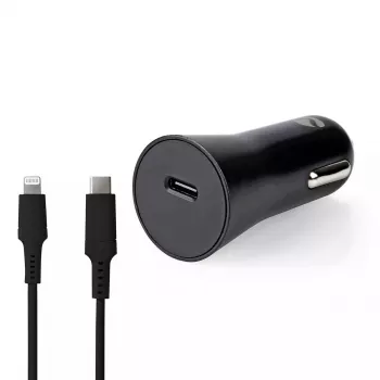 Caricabatterie per dispositivi mobili Nedis CCPDL20W111BK universale nero accendisigari auto 12–24V